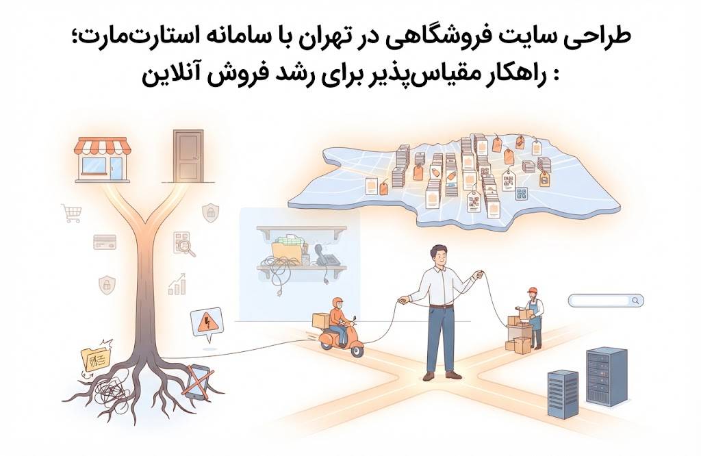 طراحی سایت فروشگاهی در تهران با سامانه استارتمارت؛ راهکار مقیاسپذیر برای رشد فروش آنلاین